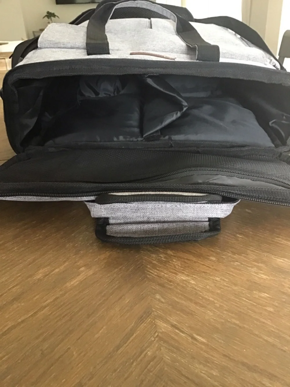 Modoker Dog/Cat Travel Bag, a grey weekend pet travel organizer tote.